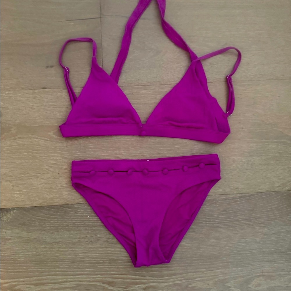 Vibrant Purple Bikini Set
